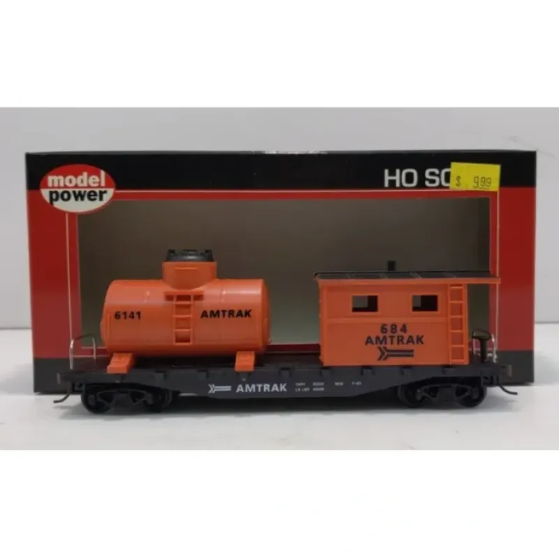 New Model Power 98181 HO Scale AMTRAK 40' Work Caboose w/Tank #684 - Your Source for Gaming Essentials Trains