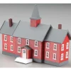 Model Power 2619 N Little Red School House Built-Up Buildings w/2 Figures - Your Source for Gaming Essentials* Hot