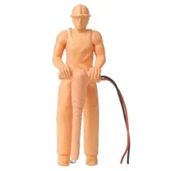 Model Power 7003 O Construction Worker w/Jackhammer Unpainted Lighted Figure - Your Source for Gaming Essentials* Discount