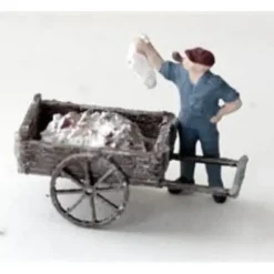 Sale Model Tech Studios OD2242 O Scale Old Wooden Fish Carts With Fish - Your Source for Gaming Essentials Trains