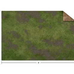 Board Games>Monster Scenery Game Mat: 6'x4' - Broken Grassland / Desert Scrubland (Ungridded) - Your Source for Gaming Essentials