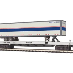 MTH 20-98862 AMTRAK FLAT W/48' TRAILER - Your Source for Gaming Essentials* New