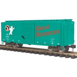MTH 70-74085 G Scale Great Northern 40' RailKing Steel RTR Boxcar #270-17 - Your Source for Gaming Essentials* New
