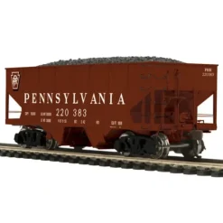 Hot MTH 80-97056 HO PRR USRA 55t 2-Bay Hopper #220383 - Your Source for Gaming Essentials Trains
