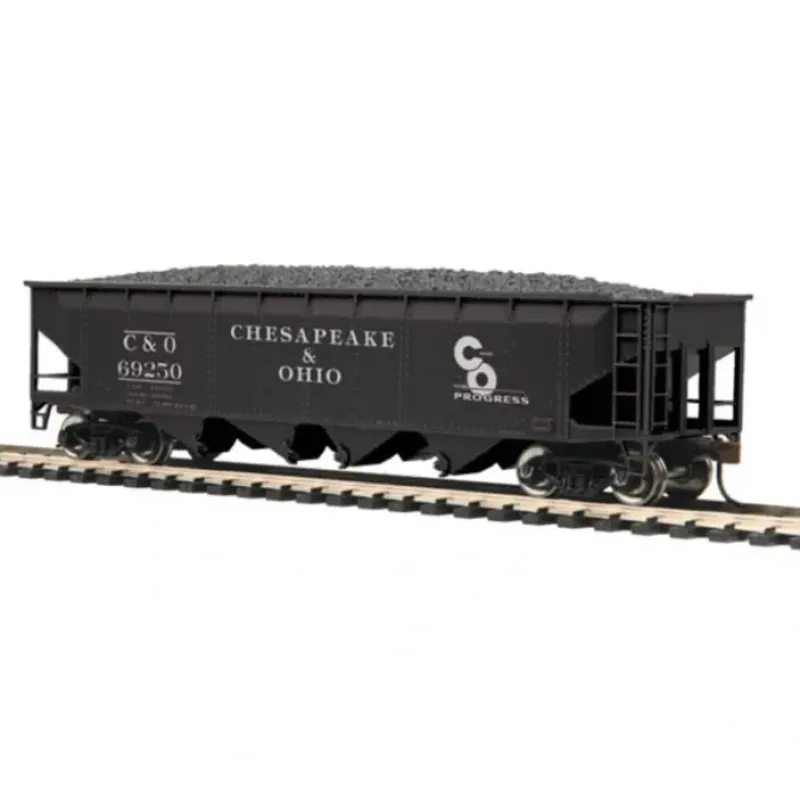 New MTH 81-75013 HO Scale Chesapeake & Ohio 70-Ton Quad Hopper #69252 - Your Source for Gaming Essentials Trains