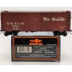 MTH 85-74128 HO Scale Denver & Rio Grande Western 40' PS-1 Boxcar #50183 - Your Source for Gaming Essentials* New