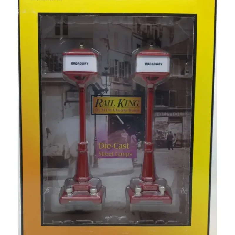 MTH 30-1084 O #57 Red Die-Cast Corner Lamp Set (Pack of 2) - Your Source for Gaming Essentials* Outlet