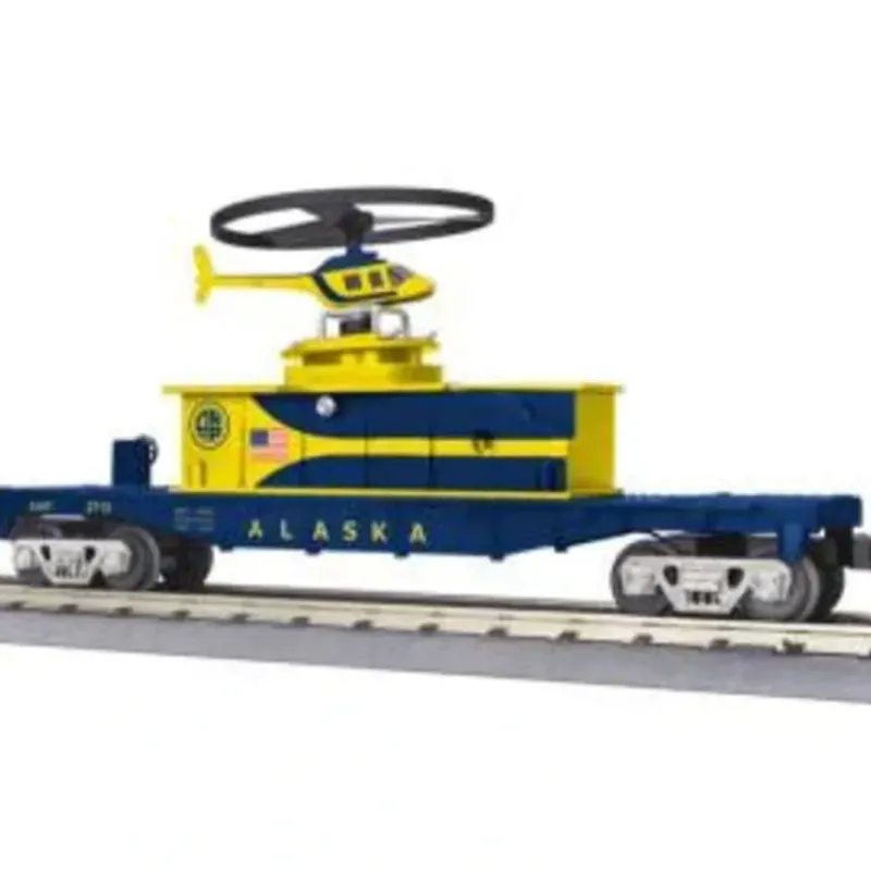 MTH 30-79390 O Alaska Flatcar w/Operating Helicopter - Your Source for Gaming Essentials* Clearance