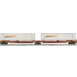MTH 20-95103 O BNSF Spine Car Set with 2 48' Containers (Set of 2) - Your Source for Gaming Essentials* New