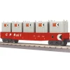MTH 30-72096 O CP Rail Gondola w/LCL Containers #340752 - Your Source for Gaming Essentials* Clearance