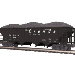 MTH 20-97783 O Gauge D&RGW 4-Bay Hopper #16242 w/ Coal Load - Your Source for Gaming Essentials* Hot