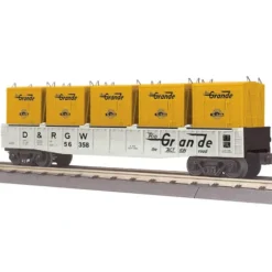 MTH 30-72097 O Gauge D&RGW Gondola #56358 w/LCL Containers - Your Source for Gaming Essentials* Sale
