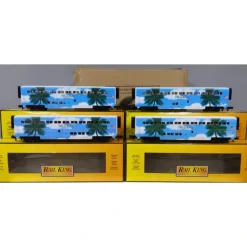 MTH 30-6547 O Gauge Florida Tri-Rail Superliner Passenger Car Set EX/Box - Your Source for Gaming Essentials* New