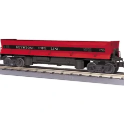 MTH 20-98950 O Gauge Keystone Operating Dump Car #253 w/Pipe Load - Your Source for Gaming Essentials* Clearance