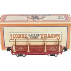 MTH 11-70018 O Gauge No.2811 Maroon Tinplate Flatcar with Stakes - Your Source for Gaming Essentials*