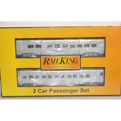 MTH 30-67704 O Gauge Santa Fe 2-Car 60' Streamlined Sleeper/Diner Passenger Set - Your Source for Gaming Essentials* Best