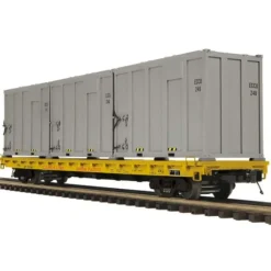 MTH 20-98888 O Gauge Union Pacific 60' Flat Car #52042 w/ Trash Containers - Your Source for Gaming Essentials* Outlet