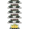 MTH 20-90669 O Hillcrest Lumber Co Skeleton Flat Car Set w/Load & Cab (Set of 5) - Your Source for Gaming Essentials* Sale