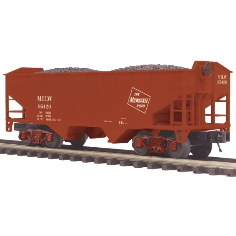 MTH 20-97820 O Milwaukee Premier 2-Bay Offset-Side Steel Hopper Car (Set of 2) - Your Source for Gaming Essentials* New