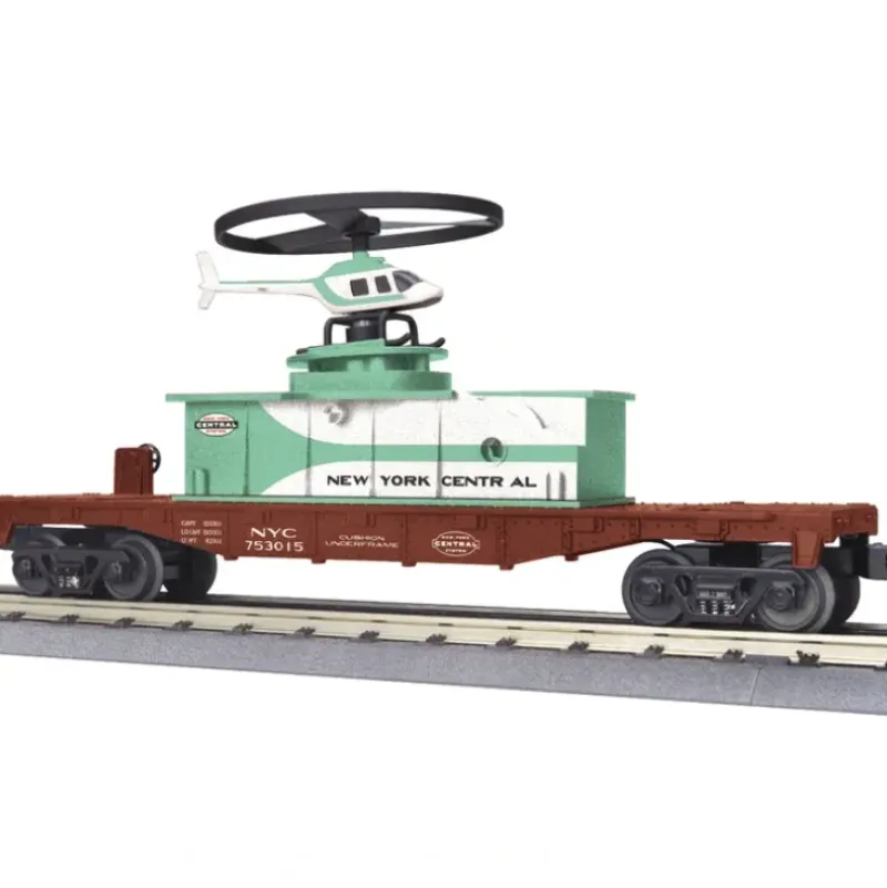 MTH 30-79456 O New York Central Flat Car with Operating Helicopter #753015 - Your Source for Gaming Essentials* Hot