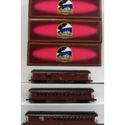 MTH 20-62055 O Norfolk & Wesern 64' Woodsided Passenger Car Set (Set of 3) - Your Source for Gaming Essentials* New