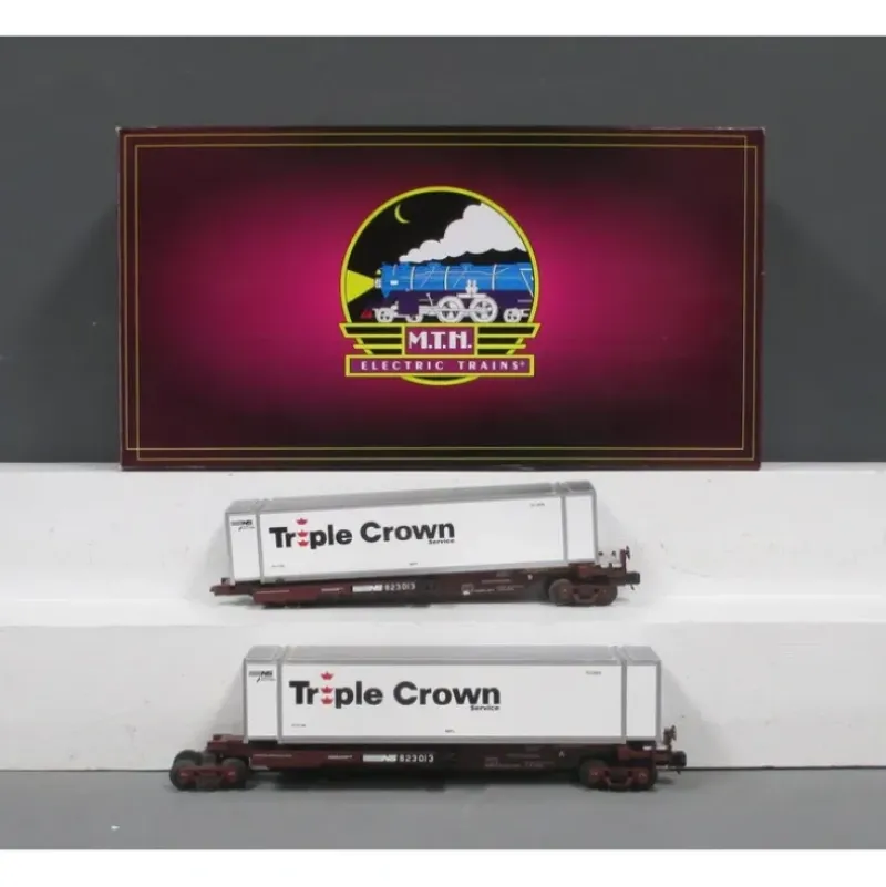 MTH 20-95101 O Norfolk Southern Spine Car Set w/Containers (Set of 2) - Your Source for Gaming Essentials* Outlet