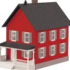 MTH 30-90552 O Row House #2 - Red and Gray EX - Your Source for Gaming Essentials* Online