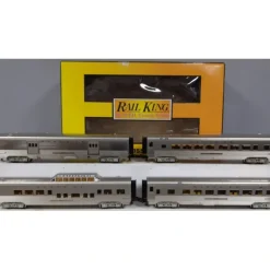 MTH 30-68212 O Santa Fe 60' Streamlined Passenger Set of 4 LN/Box - Your Source for Gaming Essentials* Outlet