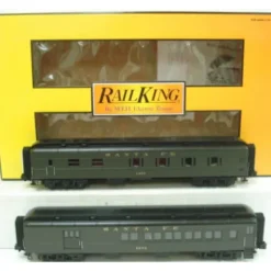 MTH 30-6908 O Santa Fe RailKing 60' Madison Combo/Diner Set (Set of 2) LN/Box - Your Source for Gaming Essentials* Sale