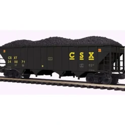 MTH 20-97775 O Scale CSX 4-Bay Hopper Car w/ Coal Load - Your Source for Gaming Essentials* Outlet
