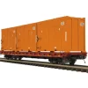 MTH 20-98885 O Scale NS 60' Flatcar w/Trash Containers - Your Source for Gaming Essentials* Hot