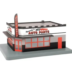New MTH 30-90448 O Squeeky's Auto Parts Single Story Corner Store - Your Source for Gaming Essentials Trains