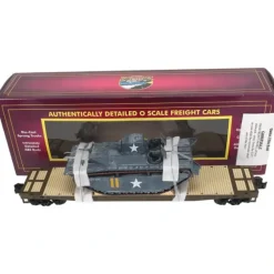 MTH 2098914 O US Army Flatcar w/M4 Sherman Tank - Your Source for Gaming Essentials* Discount