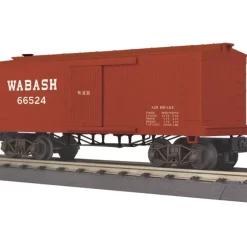 MTH 30-74788 O Wabash RailKing 34' Box Car (19th Century) #66524 - Your Source for Gaming Essentials* Outlet