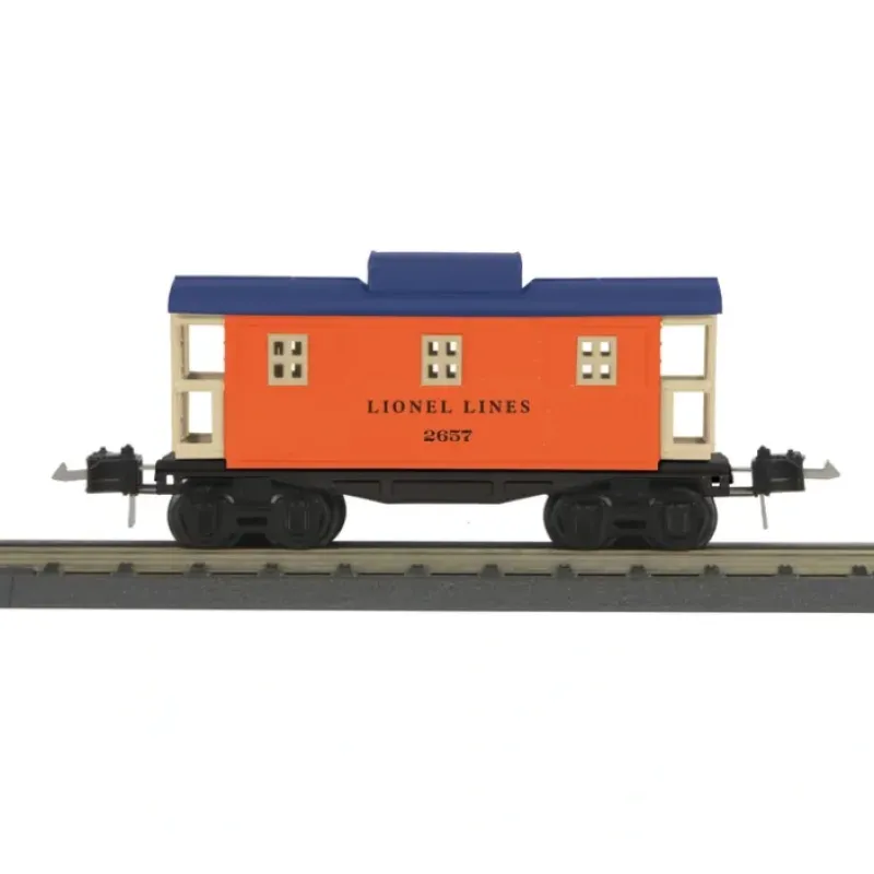 Hot MTH 11-70111 Orange & Blue Tinplate Caboose #2657 - Your Source for Gaming Essentials Trains