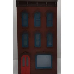 MTH 30-90372 Red Brick W/Brown Shutters 3-Story Town House # 1 - Your Source for Gaming Essentials* Clearance