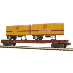 MTH 20-98819 SOO Line Flat Car w/2 pups - Your Source for Gaming Essentials* Online