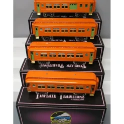 MTH 10-1106 Standard Gauge Orange Tinplate #418 Set (Set of 4) LN/Box - Your Source for Gaming Essentials* Clearance