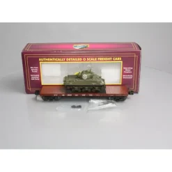 MTH 20-98741 50-TON 41' Wood Flat Car w/Sherman Tank - Your Source for Gaming Essentials*