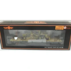 MTH 80-98023 TTX HO Scale 60' Wood Deck Flat Car w/163H Motor Grader - Your Source for Gaming Essentials* Outlet
