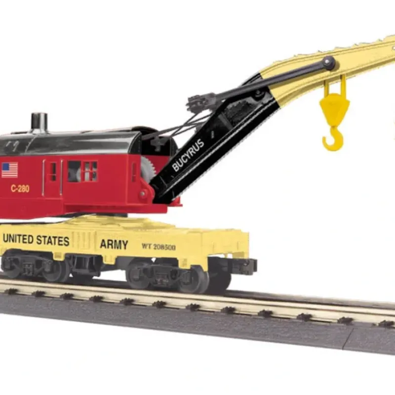Discount MTH 30-79385 US Army Wrecker Crane Car #C-280 - Your Source for Gaming Essentials Trains