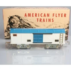 MTH 11-30088 White & Blue 4018 Automobile Boxcar - Your Source for Gaming Essentials*