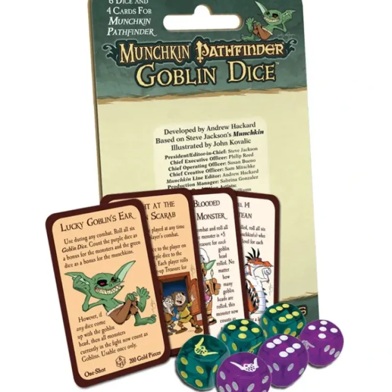 Dice>Munchkin Pathfinder - Goblin Dice and Game Cards - Your Source for Gaming Essentials