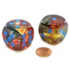 Dice>Nebula 30mm Large D6 Dice, 2 Pieces - Primary with Blue Pips - Your Source for Gaming Essentials