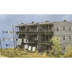Northeastern Scale Models 10108 HO Scale Tenement Row Building Kit - Your Source for Gaming Essentials* Sale