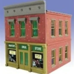 OGR 822 O Ameri-Towne Marvin's Drug Store 6" x 6" Footprint Building Kit - Your Source for Gaming Essentials* Best