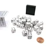 Dice>Opaque 12mm D6 Chessex Dice Block (36 Die) - White with Black Pips - Your Source for Gaming Essentials