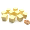 Dice>Opaque Polyhedral Bag Of 10 Blank Ivory 16mm D6 Chessex Dice - Your Source for Gaming Essentials