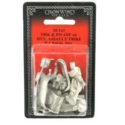 Tabletop Miniatures>Orc and Dwarf on Heavy Assault Trike #20-543 Shadowrun Metal Ral Partha Figure - Your Source for Gaming Essentials