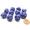 Dice>Pack Of 10 Chessex Opaque D10 Dice - Purple with White Numbers - Your Source for Gaming Essentials